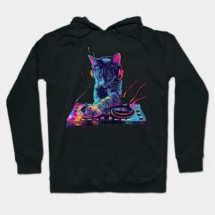 Cat DJ Smooth Operator Hoodie